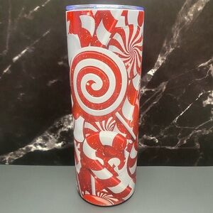 Christmas Candy Cane 20oz Tumbler Cup